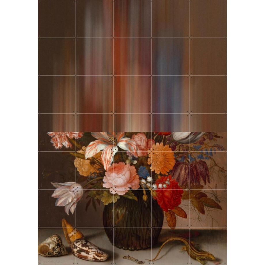 IXXI Fading Florals, The New Classics - 100 x 140 cm - Gratis ophangtool - Grote wanddecoratie en posters - Olieverf, Realisme, Naturalisme, Gang afbeelding 1