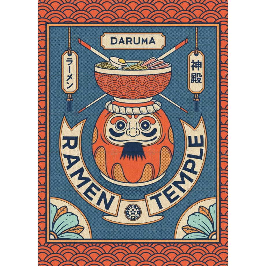 IXXI Ramen Temple Daruma, Ryan Ragnini - 100 x 140 cm - Gratis ophangtool - Grote wanddecoratie en posters - Kleurrijk, Illustraties, Grafisch IXXI Ramen Temple Daruma, Ryan Ragnini - 100 x 140 cm - Gratis ophangtool - Grote wanddecoratie en posters - Kleurrijk, Illustraties, Grafisch afbeelding 1