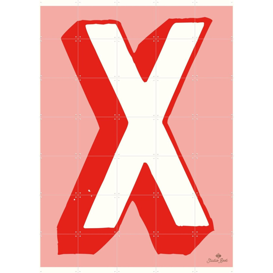 IXXI X, Studio Boot - 100 x 140 cm - Gratis ophangtool - Grote wanddecoratie en posters - Houtsnede, Typografie, Illustraties, Geometrische Kunst afbeelding 1