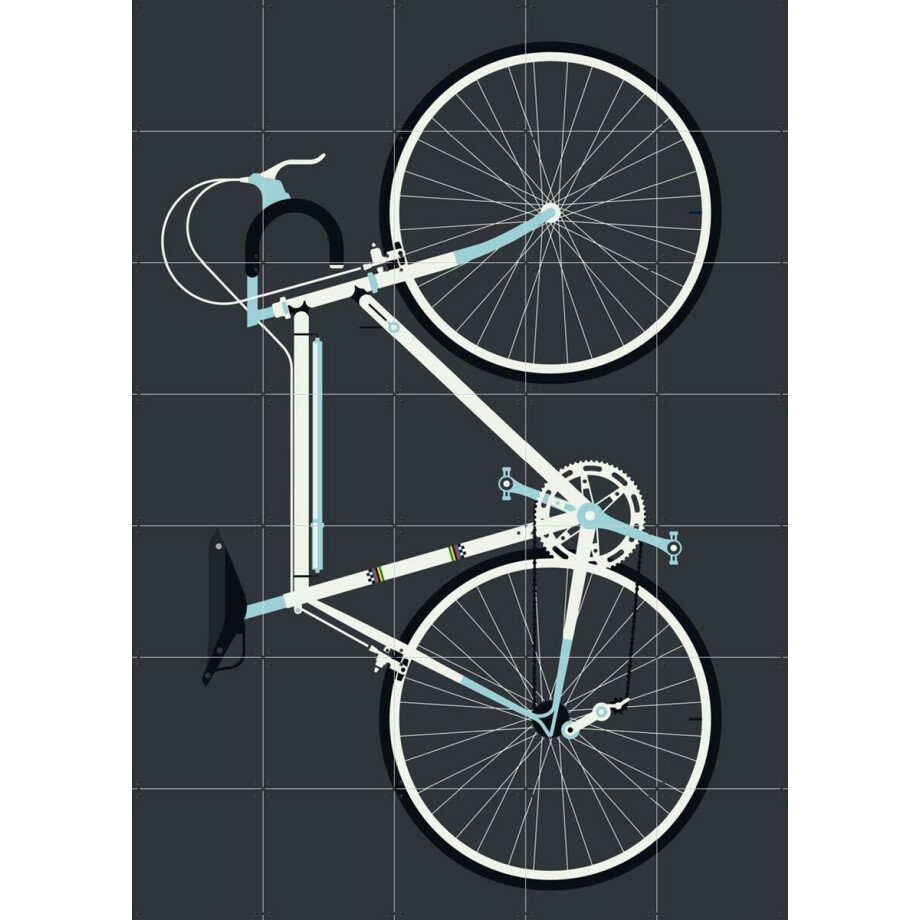 IXXI Racing Bike White, Bo Lundberg - 100 x 140 cm - Gratis ophangtool - Grote wanddecoratie en posters - Minimalisme, Geometrische Kunst, Digitale IXXI Racing Bike White, Bo Lundberg - 100 x 140 cm - Gratis ophangtool - Grote wanddecoratie en posters - Minimalisme, Geometrische Kunst, Digitale afbeelding 1