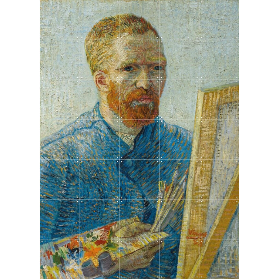 IXXI Zelfportret als schilder (1888), Vincent van Gogh (1853 - 1890) & Van Gogh Museum - 100 x 140 cm - Gratis ophangtool - Grote wanddecoratie en afbeelding 1