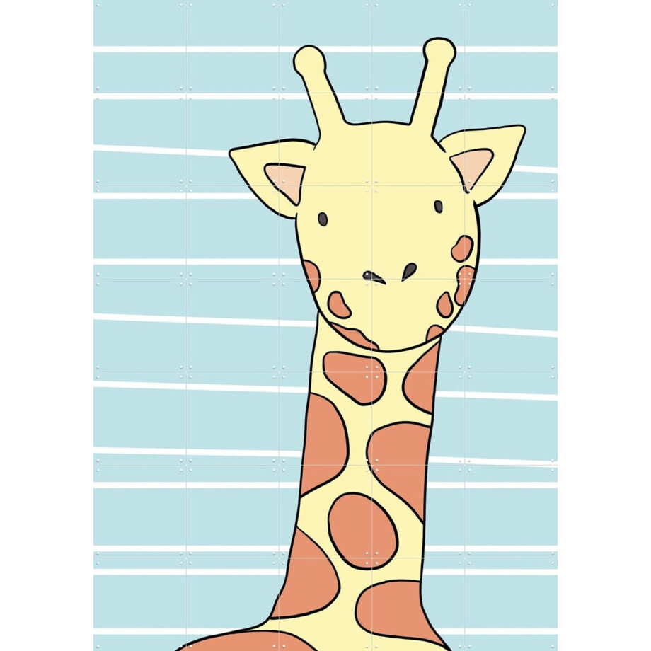 IXXI Little Giraffe, BAINAI - 100 x 140 cm - Gratis ophangtool - Grote wanddecoratie en posters Kinderkamer, Babykamer, Kinderen, Baby, Dieren afbeelding 1