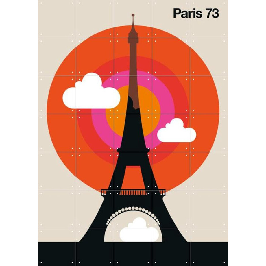 IXXI Paris 73, Bo Lundberg - 100 x 140 cm - Gratis ophangtool - Grote wanddecoratie en posters - Kleurrijk, Illustraties, Geometrische Kunst, Pop art IXXI Paris 73, Bo Lundberg - 100 x 140 cm - Gratis ophangtool - Grote wanddecoratie en posters - Kleurrijk, Illustraties, Geometrische Kunst, Pop art afbeelding 1