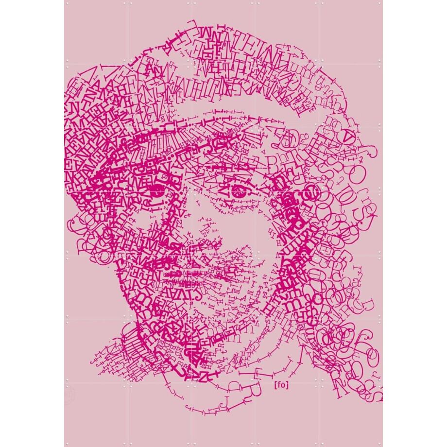 IXXI Letterhead Rembrandt, Fototypo - 100 x 140 cm - Gratis ophangtool - Grote wanddecoratie en posters - Grafisch Ontwerp, Line art, Typografie afbeelding 1