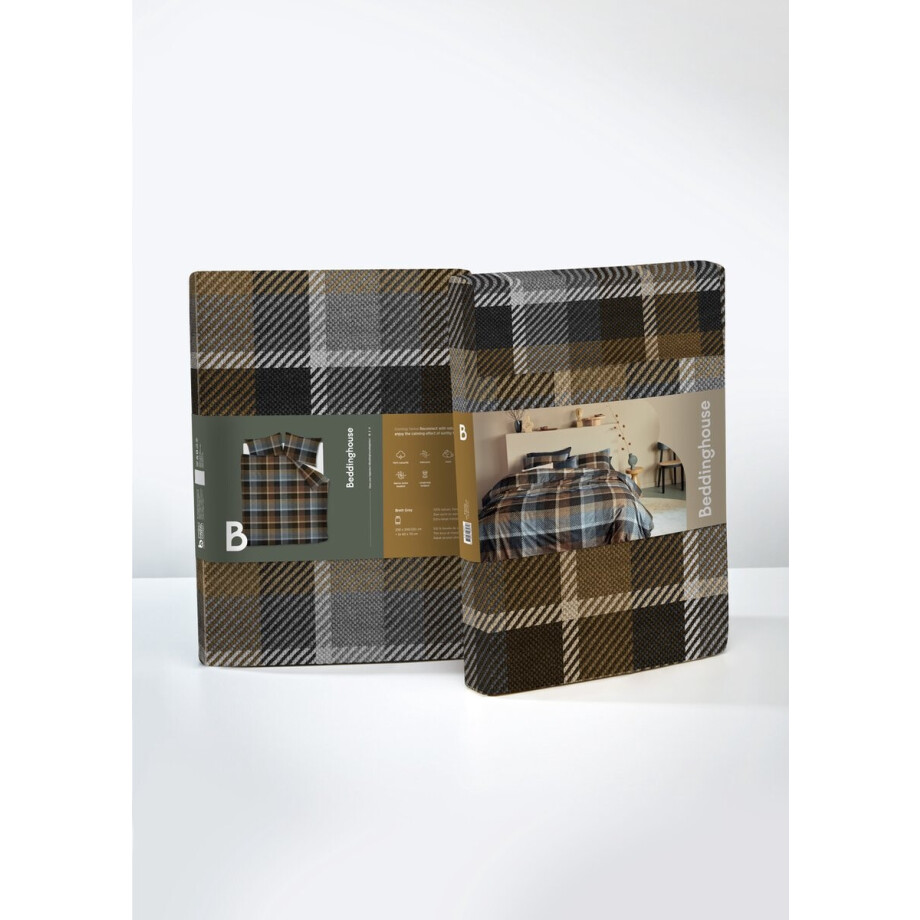 Beddinghouse Lance dekbedovertrek - Lits-Jumeaux - 240x200/220 - Groen afbeelding 1