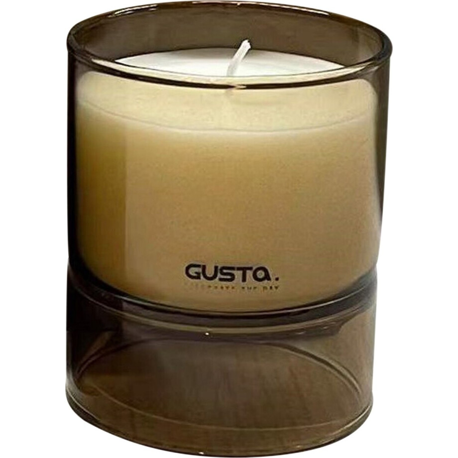 Gusta - Geurkaars - Bloemen - Bruin - ø7x8,5cm Gusta - Geurkaars - Bloemen - Bruin - ø7x8,5cm afbeelding 1