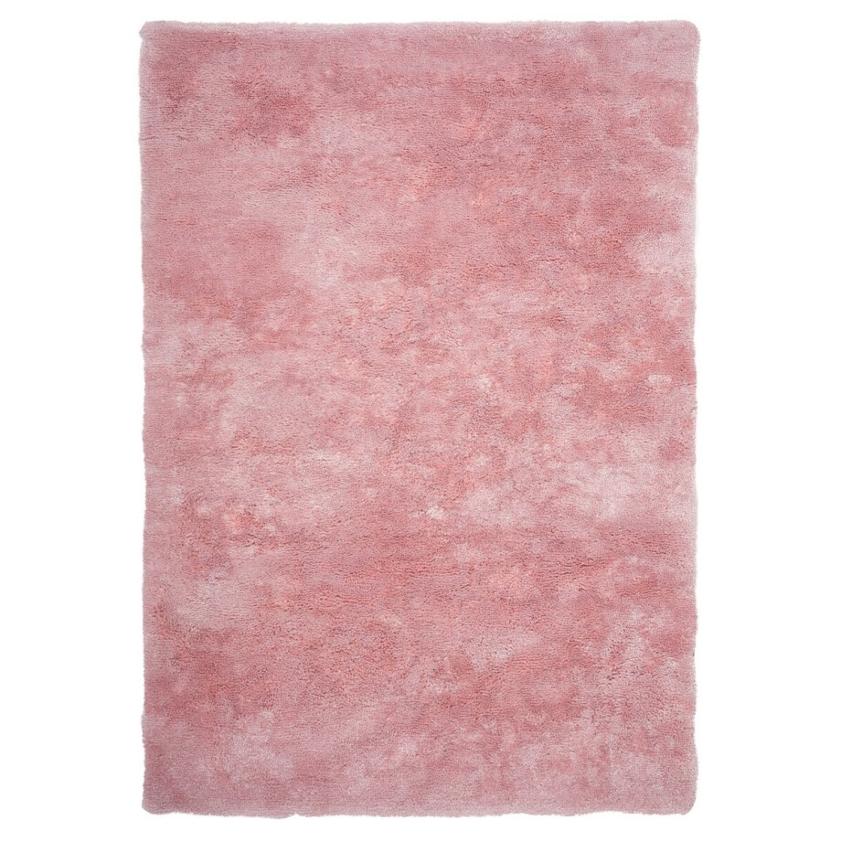 Padiro hoogpolig shaggy vloerkleed - 120 x 170 cm - Roze - Modern, Effen design - Polyester, Vlies - vloerverwarming Padiro hoogpolig shaggy vloerkleed - 120 x 170 cm - Roze - Modern, Effen design - Polyester, Vlies - vloerverwarming afbeelding 1