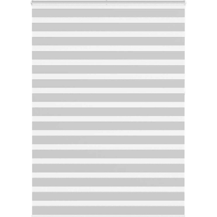 vidaXL - Zebra - rolgordijn - 160x230 - cm - stofbreedte - 155,9 - cm - lichtgrijs afbeelding 1