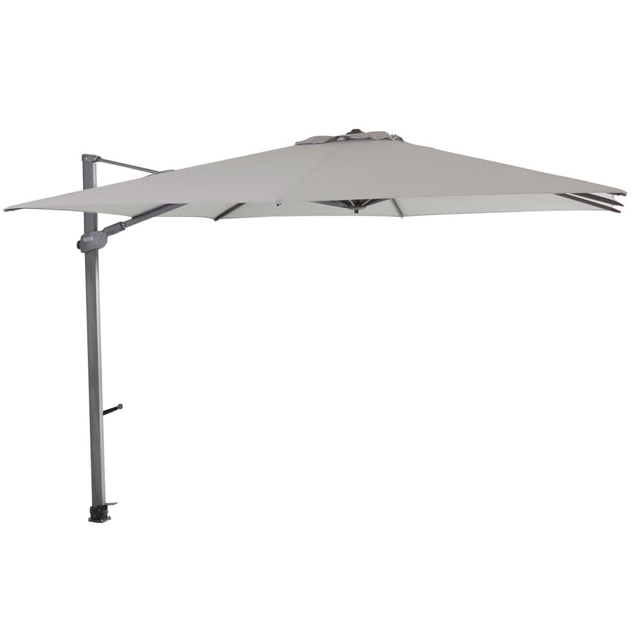 Zweefparasol Siesta 4 Seasons 300x300cm   (mid grey) afbeelding 