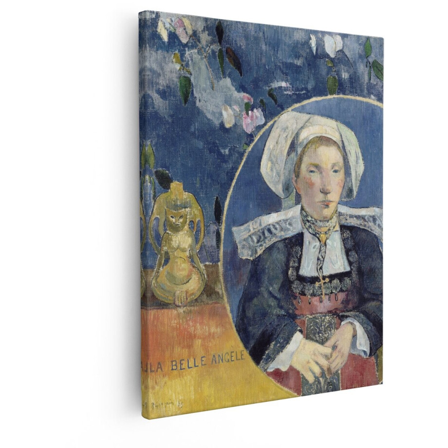 Artaza Canvas Schilderij Vrouw Portret - 80x100 cm - Wanddecoratie Paul Gauguin - Muurdecoratie La Belle Angèle - Klassieke Schilderijen Bretonse Artaza Canvas Schilderij Vrouw Portret - 80x100 cm - Wanddecoratie Paul Gauguin - Muurdecoratie La Belle Angèle - Klassieke Schilderijen Bretonse afbeelding 1