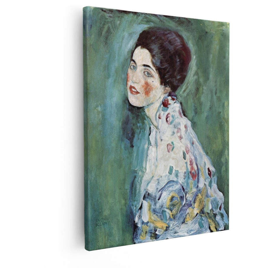 Artaza Canvas Schilderij Het Meisje In De Witte Kimono - 40x50 cm - Wanddecoratie Gustav Klimt - Muurdecoratie Oude Meesters - Decoratie Portret Artaza Canvas Schilderij Het Meisje In De Witte Kimono - 40x50 cm - Wanddecoratie Gustav Klimt - Muurdecoratie Oude Meesters - Decoratie Portret afbeelding 1