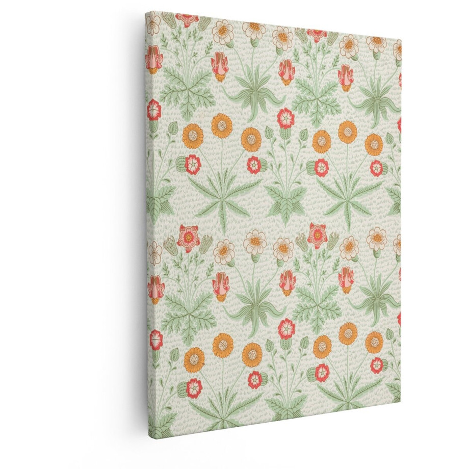Artaza Canvas Schilderij Bloemen - 40x50 cm - Vintage Wanddecoratie - Muurdecoratie Bloemenpatroon - Schilderijen Op Canvas Woonkamer Artaza Canvas Schilderij Bloemen - 40x50 cm - Vintage Wanddecoratie - Muurdecoratie Bloemenpatroon - Schilderijen Op Canvas Woonkamer afbeelding 1