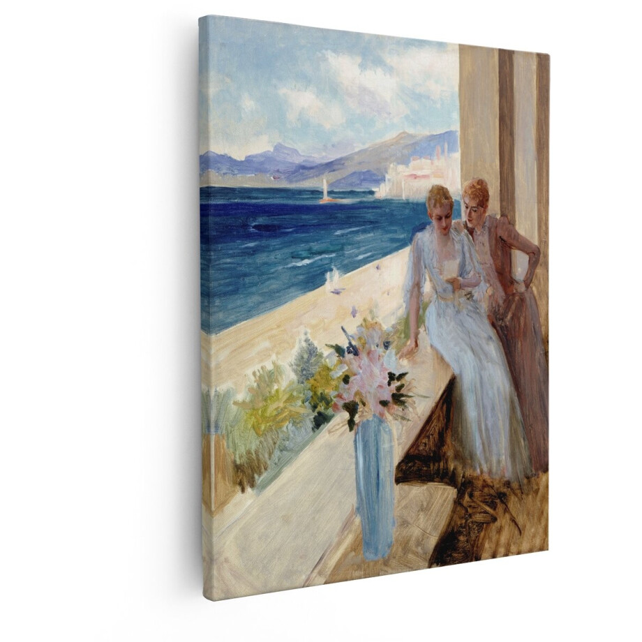 Artaza Canvas Schilderij Vrouw - 40x50 cm - Wanddecoratie Zeezicht - Muurdecoratie Bloemen - Decoratie Woonkamer - Impressionisme Artaza Canvas Schilderij Vrouw - 40x50 cm - Wanddecoratie Zeezicht - Muurdecoratie Bloemen - Decoratie Woonkamer - Impressionisme afbeelding 1