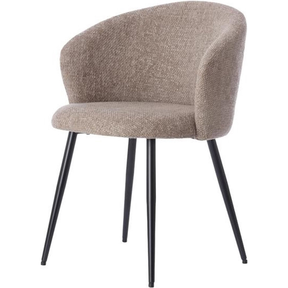 Radaja eetkamerstoel - taupe/zwart afbeelding 1