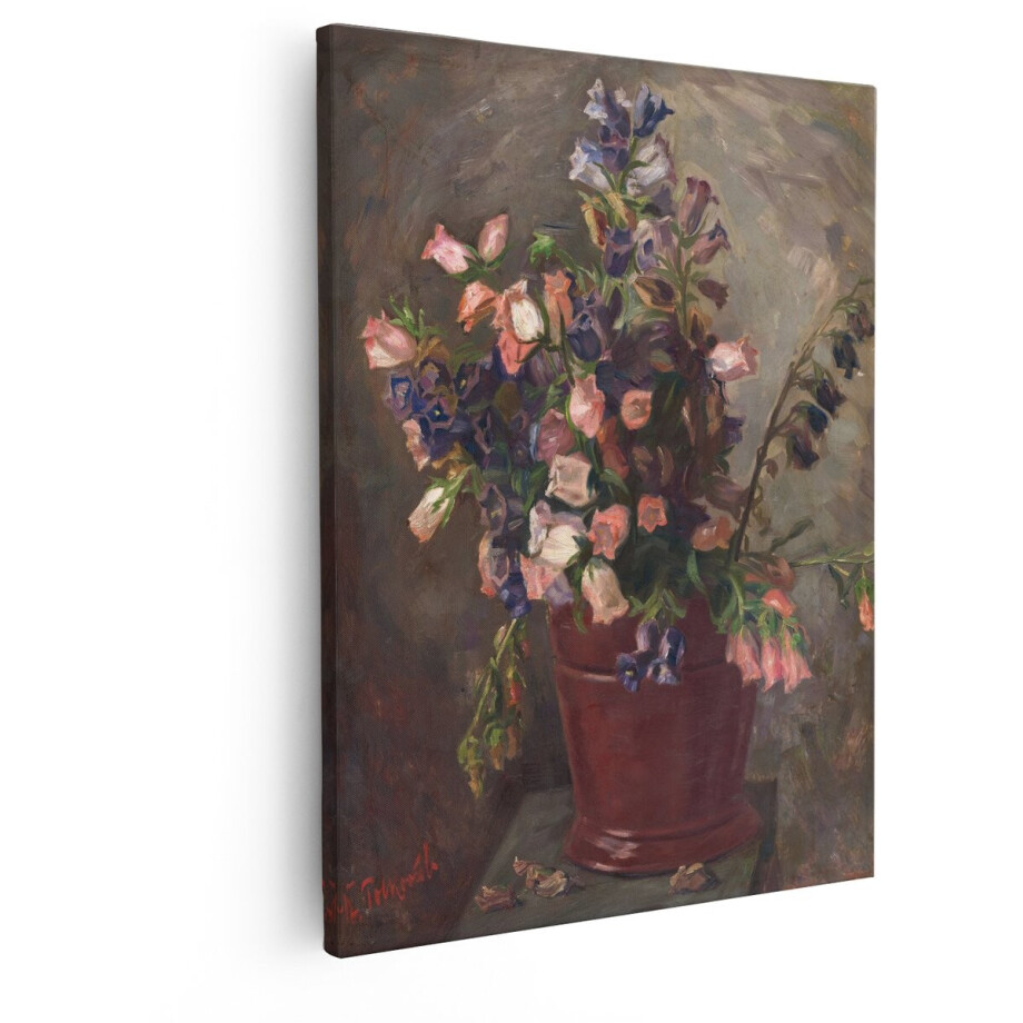 Artaza Canvas Schilderij Schilderij van een Boeket Bloemen in een Rode Vaas - Impressionistische Stijl - 80x100 cm - Groot - Wanddecoratie Woonkamer - Schilderijen - Muurdecoratie Artaza Canvas Schilderij Schilderij van een Boeket Bloemen in een Rode Vaas - Impressionistische Stijl - 80x100 cm - Groot - Wanddecoratie Woonkamer - Schilderijen - Muurdecoratie afbeelding 1