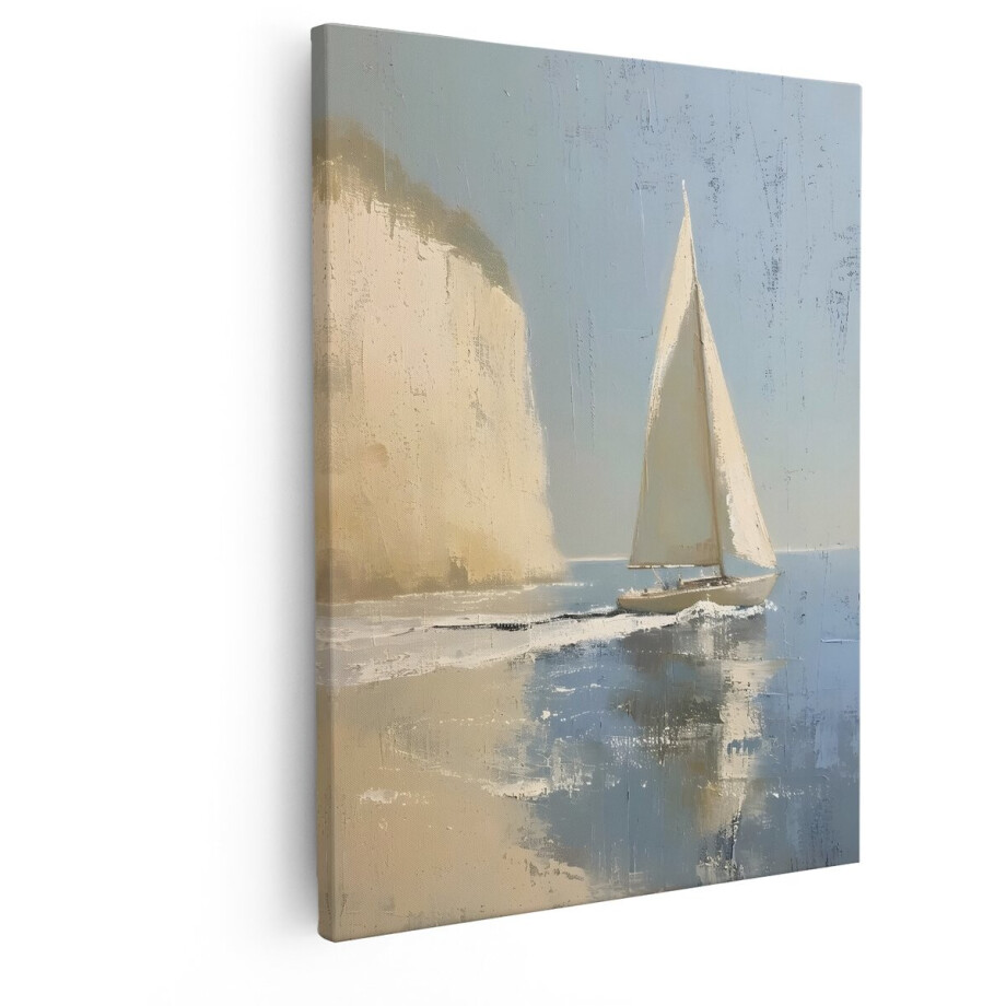 Artaza Canvas Schilderij Zeilboot - 40x50 cm - Wanddecoratie Zee - Muurdecoratie Landschap - Schilderijen Op Canvas Kust Artaza Canvas Schilderij Zeilboot - 40x50 cm - Wanddecoratie Zee - Muurdecoratie Landschap - Schilderijen Op Canvas Kust afbeelding 1