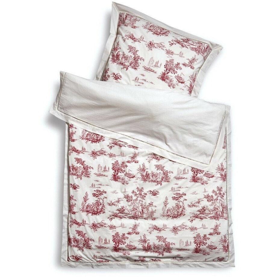 LOBERON Beddengoed Toile rouge wit/rood afbeelding 1
