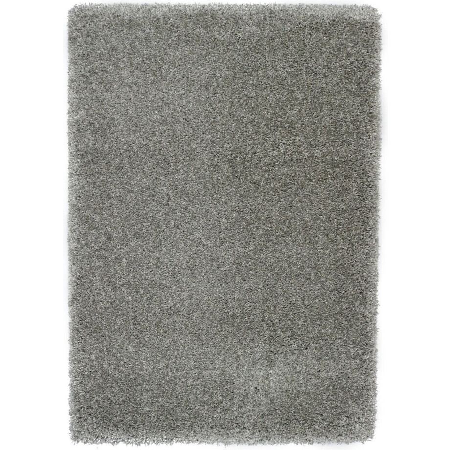 Hoogpolig Vloerkleed Shaggy Deluxe - Zilver - 200 x 290 cm afbeelding 1