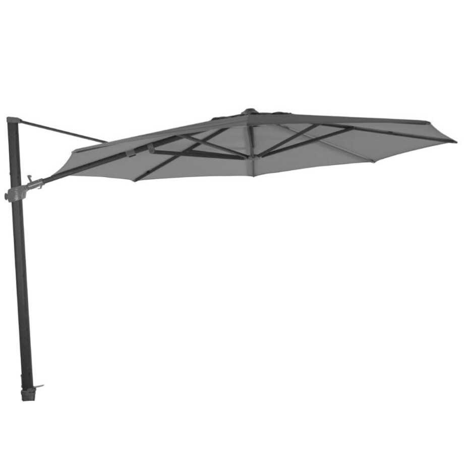 Zweefparasol Siesta premium 4 Seasons 350cm   (charcoal) afbeelding 