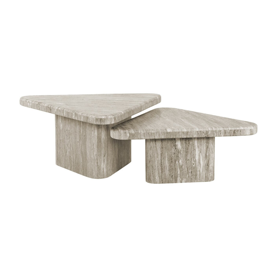 Richmond Salontafel 'Dwayne' Marmer, Set van 2 stuks Richmond Salontafel 'Dwayne' Marmer, Set van 2 stuks afbeelding 1