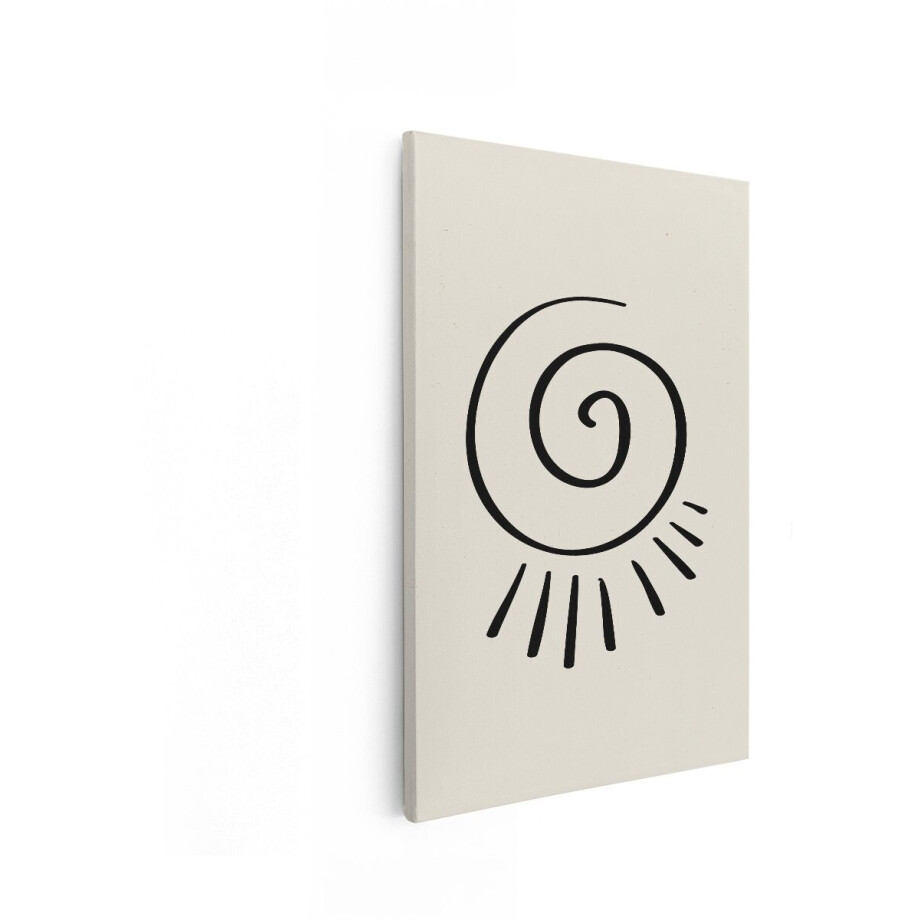 Artaza Canvas Schilderij Zon - 40x60 cm - Boho Wanddecoratie - Muurdecoratie Abstract - Line Art Decoratie - Minimalistisch Artaza Canvas Schilderij Zon - 40x60 cm - Boho Wanddecoratie - Muurdecoratie Abstract - Line Art Decoratie - Minimalistisch afbeelding 1