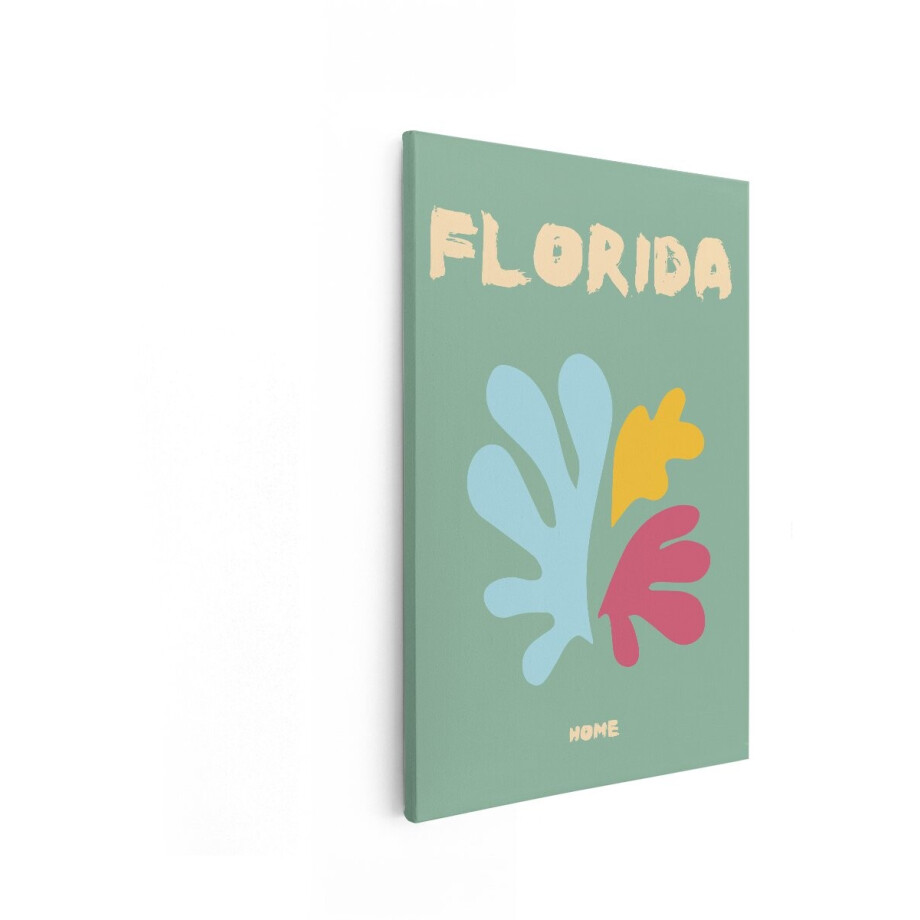 Artaza Canvas Schilderij Florida - 40x60 cm - Wanddecoratie Abstract - Muurdecoratie Boho - Decoratie Kleurrijk - Schilderijen Op Canvas Artaza Canvas Schilderij Florida - 40x60 cm - Wanddecoratie Abstract - Muurdecoratie Boho - Decoratie Kleurrijk - Schilderijen Op Canvas afbeelding 1