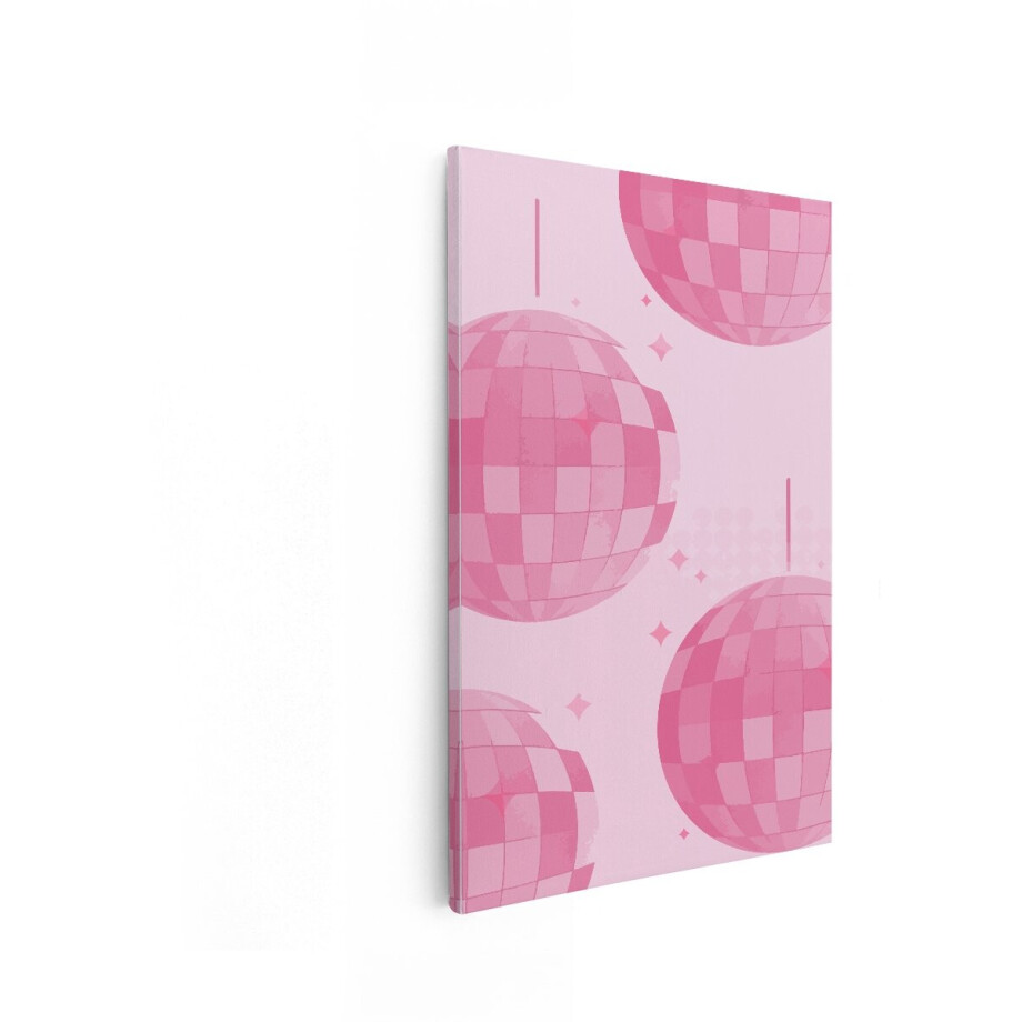 Artaza Canvas Schilderij Disco - 20x30 cm - Wanddecoratie Roze Retro - Muurdecoratie Vintage - Kamer Accessoires Muziek Artaza Canvas Schilderij Disco - 20x30 cm - Wanddecoratie Roze Retro - Muurdecoratie Vintage - Kamer Accessoires Muziek afbeelding 1