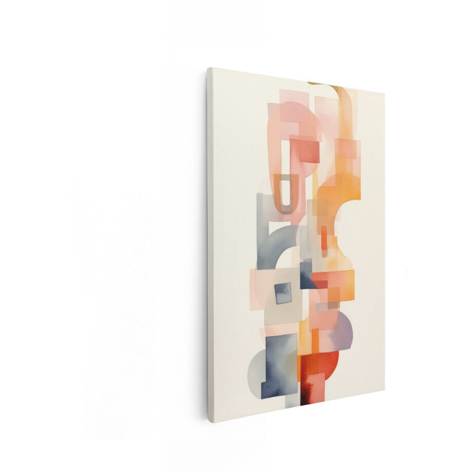 Artaza Canvas Schilderij Abstract - 60x90 cm - Wanddecoratie Modern - Muurdecoratie Geometrisch - Decoratie Aquarel - Schilderijen Op Canvas Artaza Canvas Schilderij Abstract - 60x90 cm - Wanddecoratie Modern - Muurdecoratie Geometrisch - Decoratie Aquarel - Schilderijen Op Canvas afbeelding 1