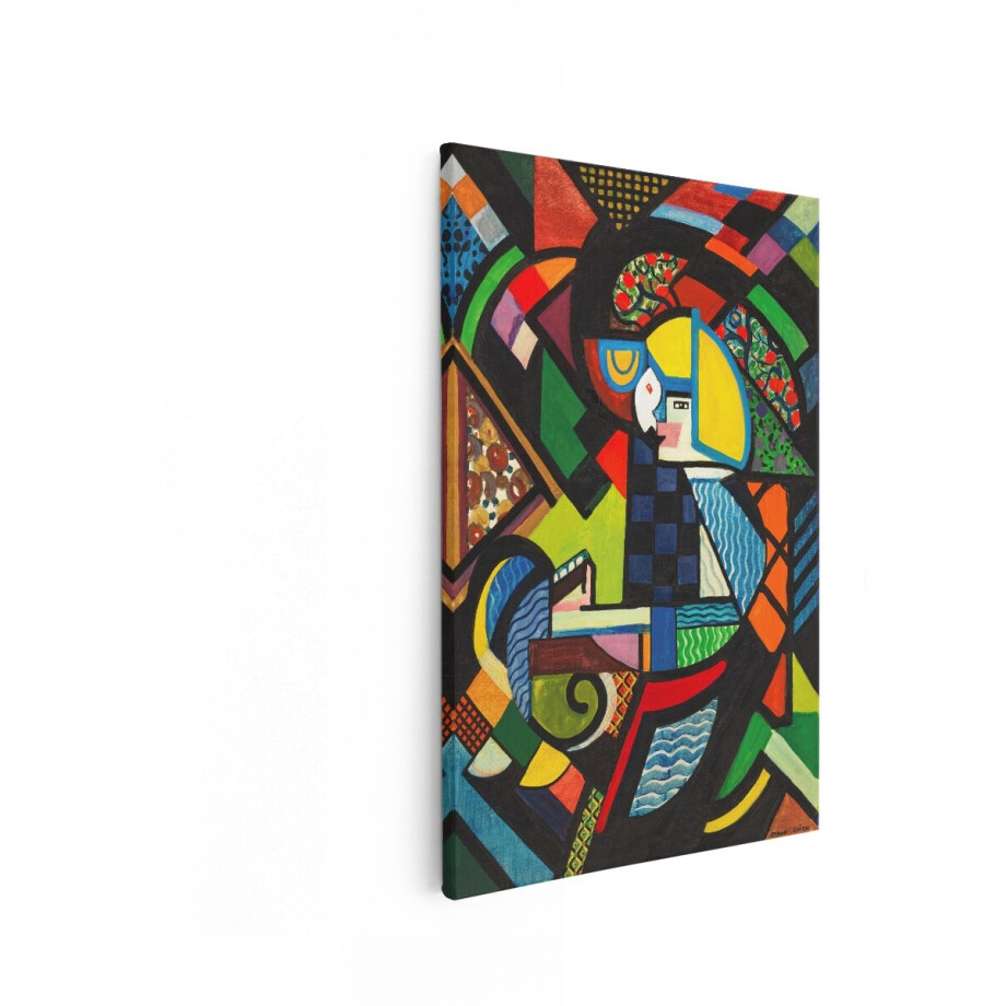 Artaza Canvas Schilderij Abstract - 80x120 cm - Wanddecoratie Modern Kubistisch Portret - Muurdecoratie Kleurrijk - Decoratie Geometrisch Artaza Canvas Schilderij Abstract - 80x120 cm - Wanddecoratie Modern Kubistisch Portret - Muurdecoratie Kleurrijk - Decoratie Geometrisch afbeelding 1