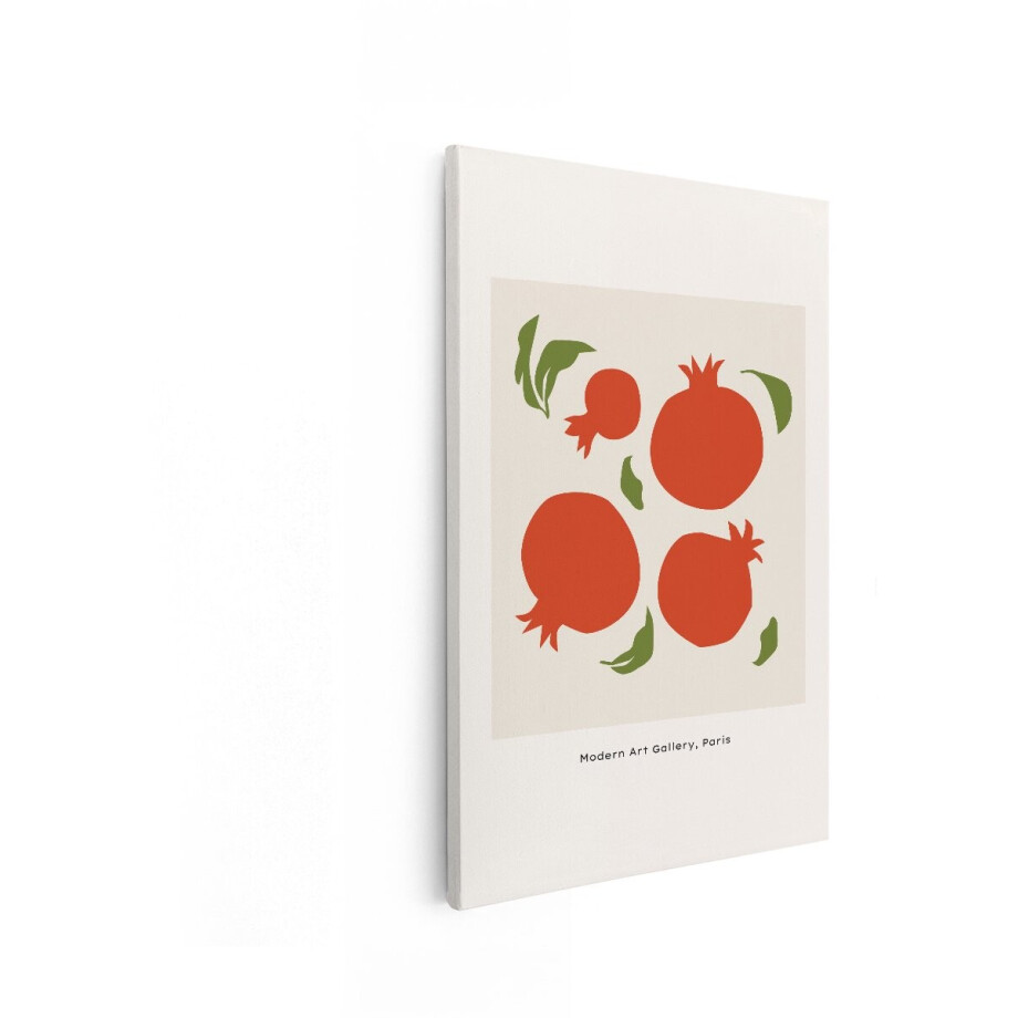 Artaza Canvas Schilderij Granaatappel - 40x60 cm - Wanddecoratie Modern - Muurdecoratie Fruit - Decoratie Keuken Rood Artaza Canvas Schilderij Granaatappel - 40x60 cm - Wanddecoratie Modern - Muurdecoratie Fruit - Decoratie Keuken Rood afbeelding 1