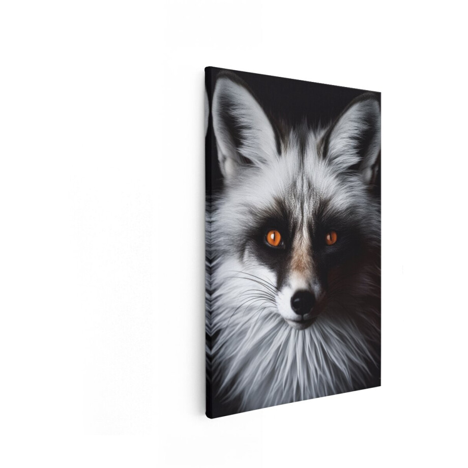 Artaza Canvas Schilderij Vos - 80x120 cm - Wanddecoratie Dieren - Muurdecoratie Portret - Decoratie Natuur - Oranje Ogen Artaza Canvas Schilderij Vos - 80x120 cm - Wanddecoratie Dieren - Muurdecoratie Portret - Decoratie Natuur - Oranje Ogen afbeelding 1