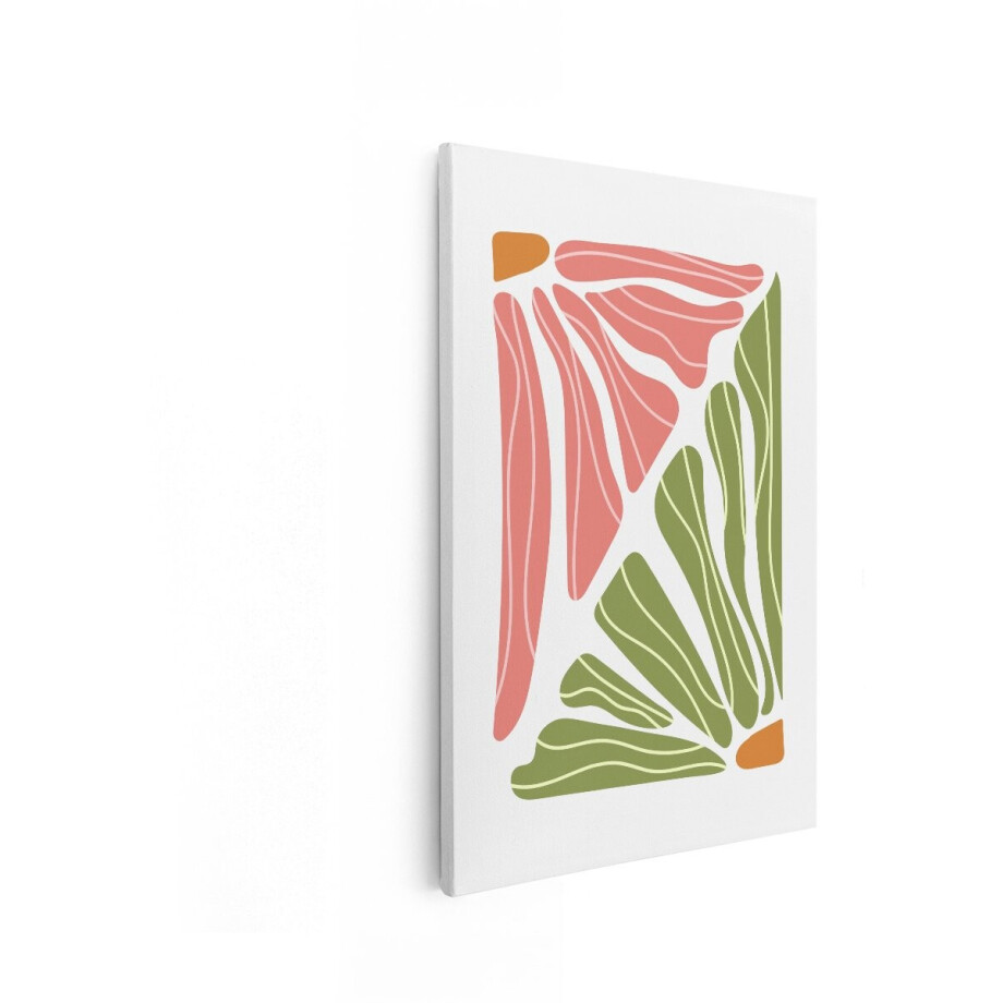 Artaza Canvas Schilderij Abstract - 60x90 cm - Wanddecoratie Modern - Muurdecoratie Boho - Decoratie Woonkamer - Roze Groen Artaza Canvas Schilderij Abstract - 60x90 cm - Wanddecoratie Modern - Muurdecoratie Boho - Decoratie Woonkamer - Roze Groen afbeelding 1
