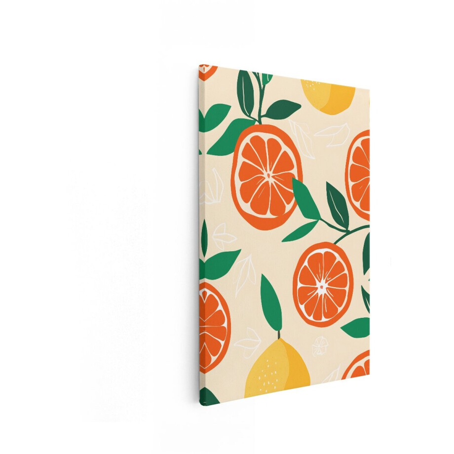 Artaza Canvas Schilderij Sinaasappel - 60x90 cm - Wanddecoratie Keuken - Muurdecoratie Citroen - Decoratie Fruit Botanisch Artaza Canvas Schilderij Sinaasappel - 60x90 cm - Wanddecoratie Keuken - Muurdecoratie Citroen - Decoratie Fruit Botanisch afbeelding 1