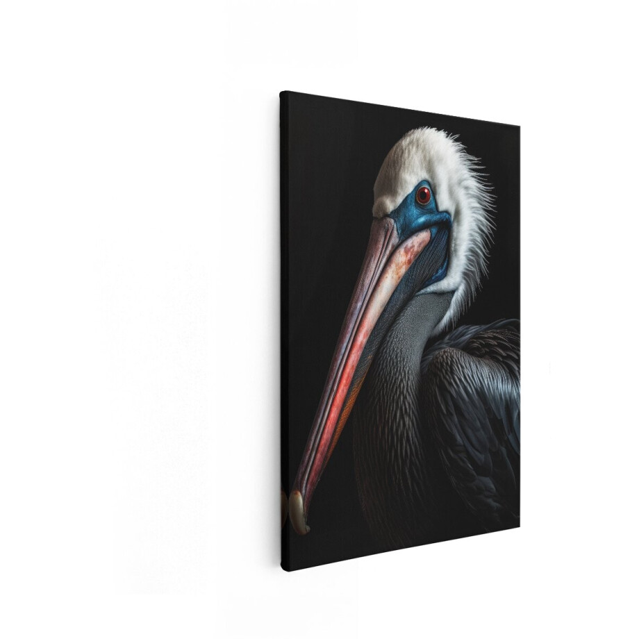 Artaza Canvas Schilderij Vogel - 20x30 cm - Wanddecoratie Dieren - Muurdecoratie Pelikaan - Schilderijen Op Canvas Zwart Artaza Canvas Schilderij Vogel - 20x30 cm - Wanddecoratie Dieren - Muurdecoratie Pelikaan - Schilderijen Op Canvas Zwart afbeelding 1