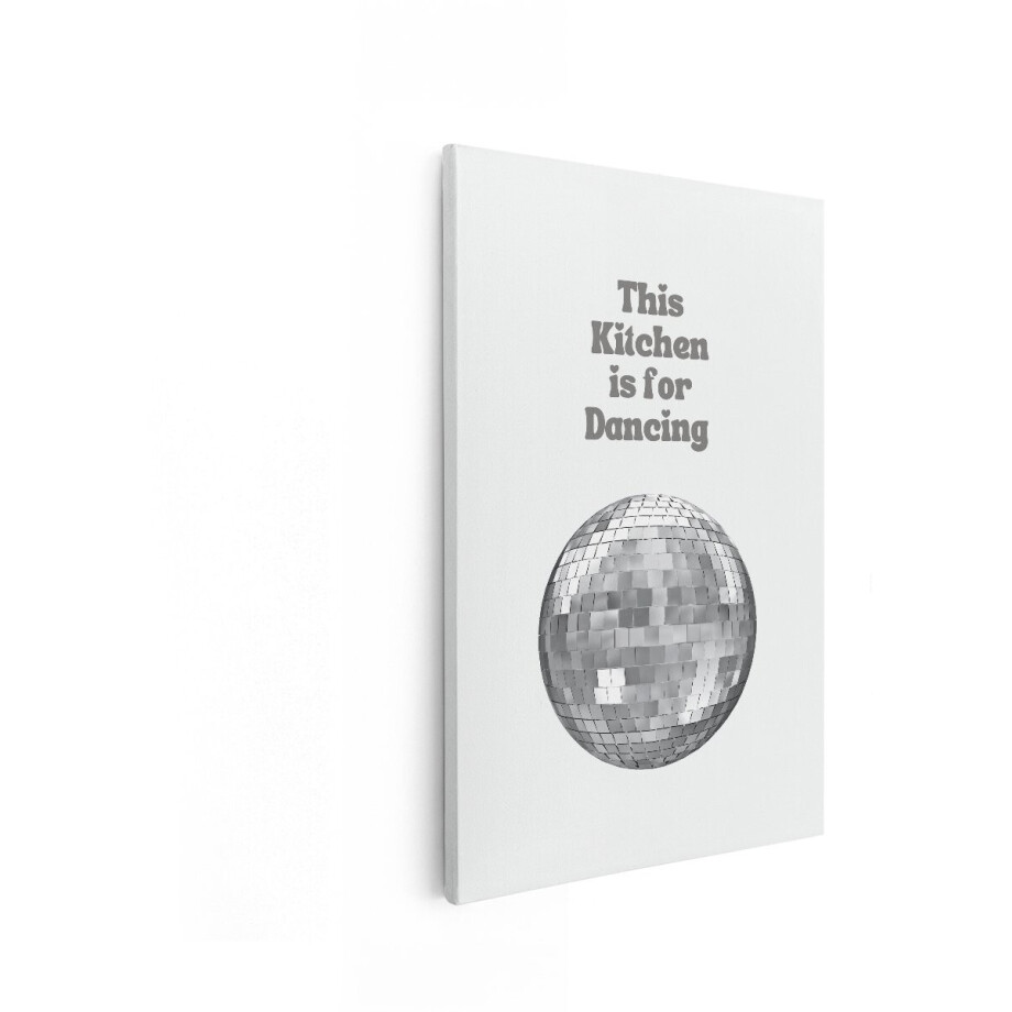 Artaza Canvas Schilderij Deze Keuken Is voor Dansen met Discobal Decoratie - 60x90 cm - Wanddecoratie Woonkamer - Schilderijen - Muurdecoratie Artaza Canvas Schilderij Deze Keuken Is voor Dansen met Discobal Decoratie - 60x90 cm - Wanddecoratie Woonkamer - Schilderijen - Muurdecoratie afbeelding 1