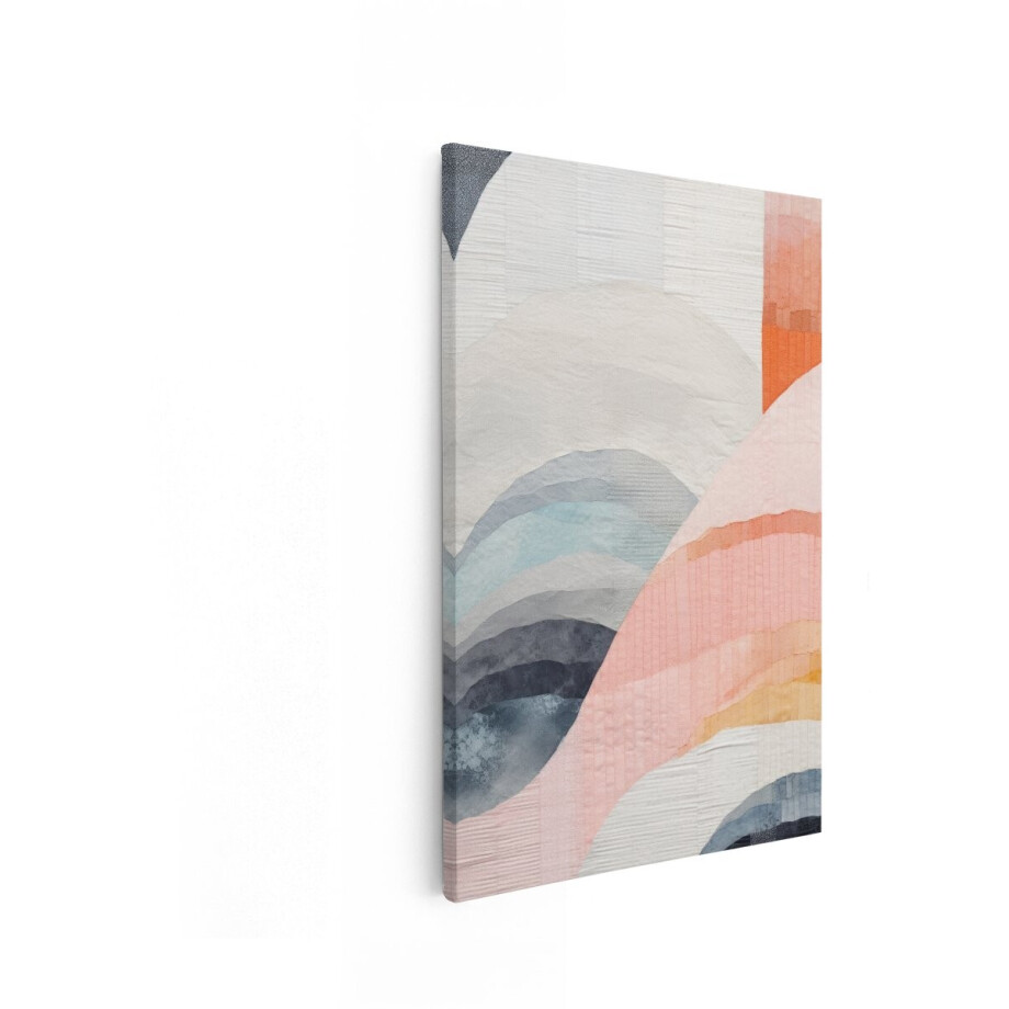 Artaza Canvas Schilderij Abstract - 60x90 cm - Wanddecoratie Boho - Muurdecoratie Modern - Decoratie Woonkamer Pastel Artaza Canvas Schilderij Abstract - 60x90 cm - Wanddecoratie Boho - Muurdecoratie Modern - Decoratie Woonkamer Pastel afbeelding 1