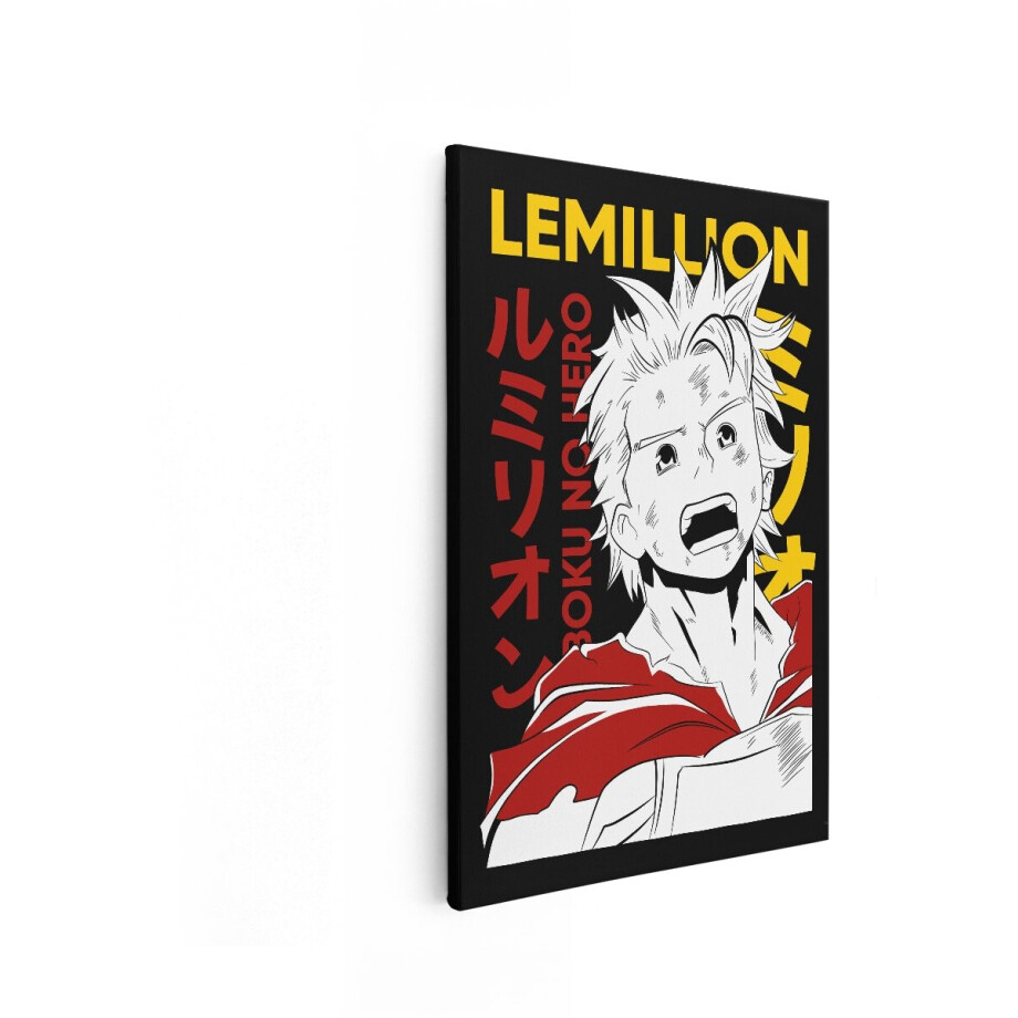 Artaza Canvas Schilderij Lemillion - 40x60 cm - Wanddecoratie Anime - Muurdecoratie Boku No Hero - Slaapkamer Jongens Decoratie afbeelding 1