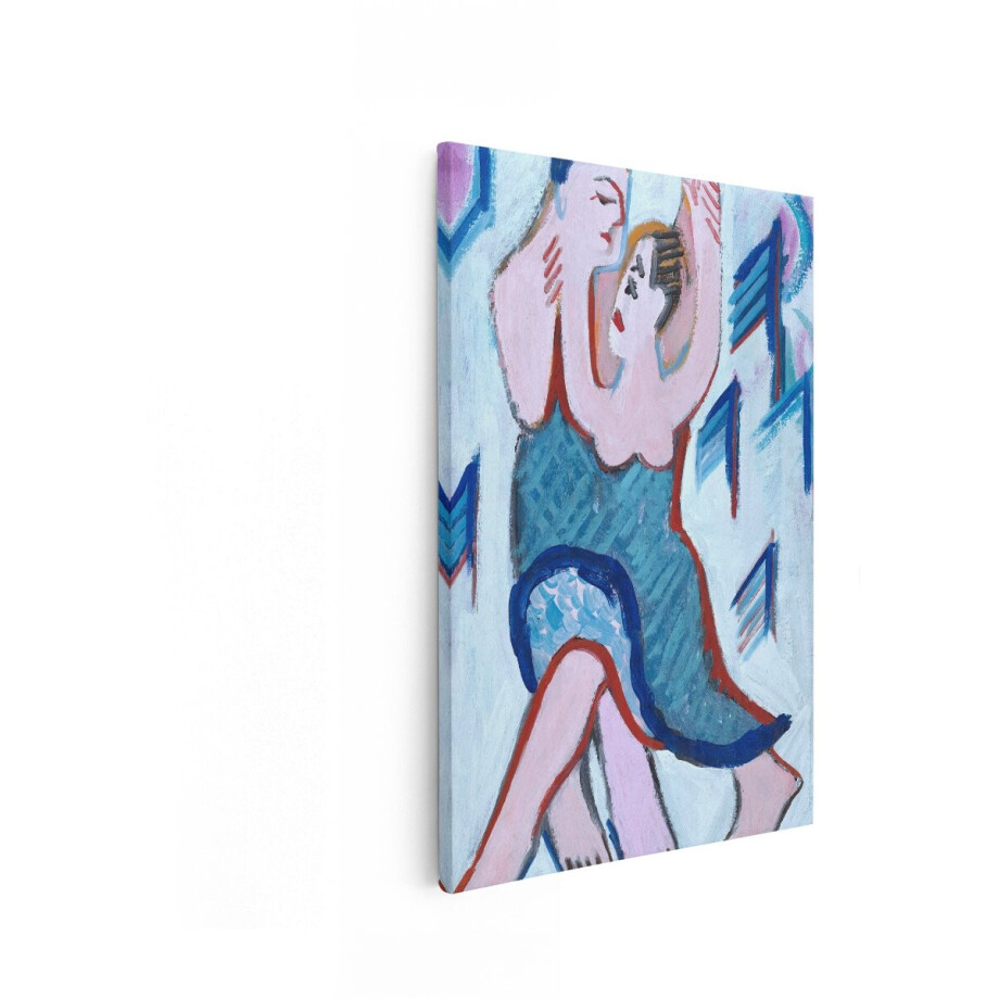 Artaza Canvas Schilderij Abstract Schilderij van een Dansend Stel in Levendige Kleuren - 80x120 cm - Groot - Wanddecoratie Woonkamer - Schilderijen - Muurdecoratie Artaza Canvas Schilderij Abstract Schilderij van een Dansend Stel in Levendige Kleuren - 80x120 cm - Groot - Wanddecoratie Woonkamer - Schilderijen - Muurdecoratie afbeelding 1