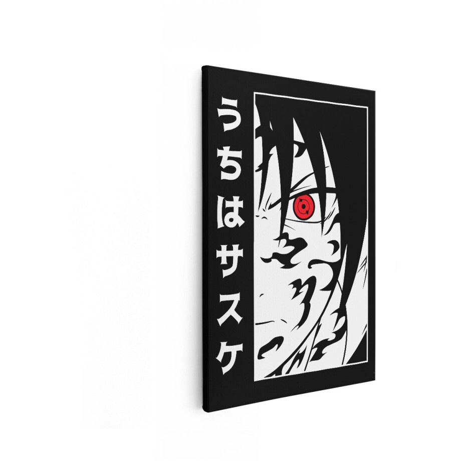 Artaza Canvas Schilderij Sasuke Uchiha - 60x90 cm - Wanddecoratie Anime - Muurdecoratie Sharingan - Decoratie Slaapkamer Zwart Wit Artaza Canvas Schilderij Sasuke Uchiha - 60x90 cm - Wanddecoratie Anime - Muurdecoratie Sharingan - Decoratie Slaapkamer Zwart Wit afbeelding 1