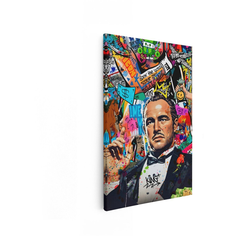 Artaza Canvas Schilderij Maffia - 20x30 cm - Wanddecoratie Godfather Pop Art - Muurdecoratie Graffiti - Schilderijen Op Canvas Geld Artaza Canvas Schilderij Maffia - 20x30 cm - Wanddecoratie Godfather Pop Art - Muurdecoratie Graffiti - Schilderijen Op Canvas Geld afbeelding 1