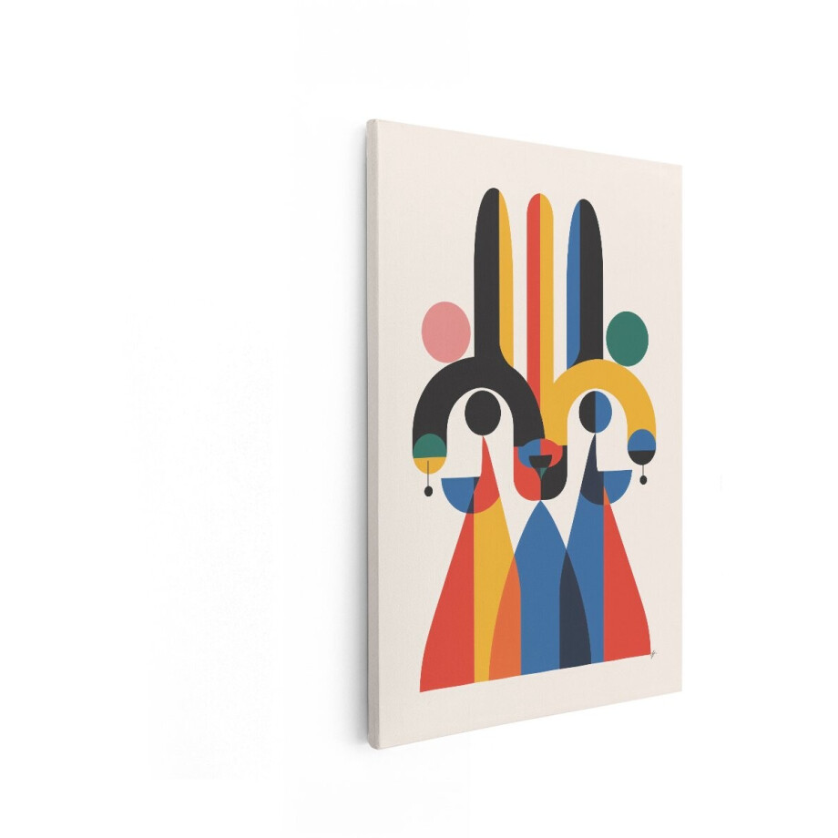 Artaza Canvas Schilderij Abstracte Figuren - 20x30 cm - Wanddecoratie Geometrisch - Muurdecoratie Modern - Decoratie Kleurrijk - Kamer Accessoires Artaza Canvas Schilderij Abstracte Figuren - 20x30 cm - Wanddecoratie Geometrisch - Muurdecoratie Modern - Decoratie Kleurrijk - Kamer Accessoires afbeelding 1