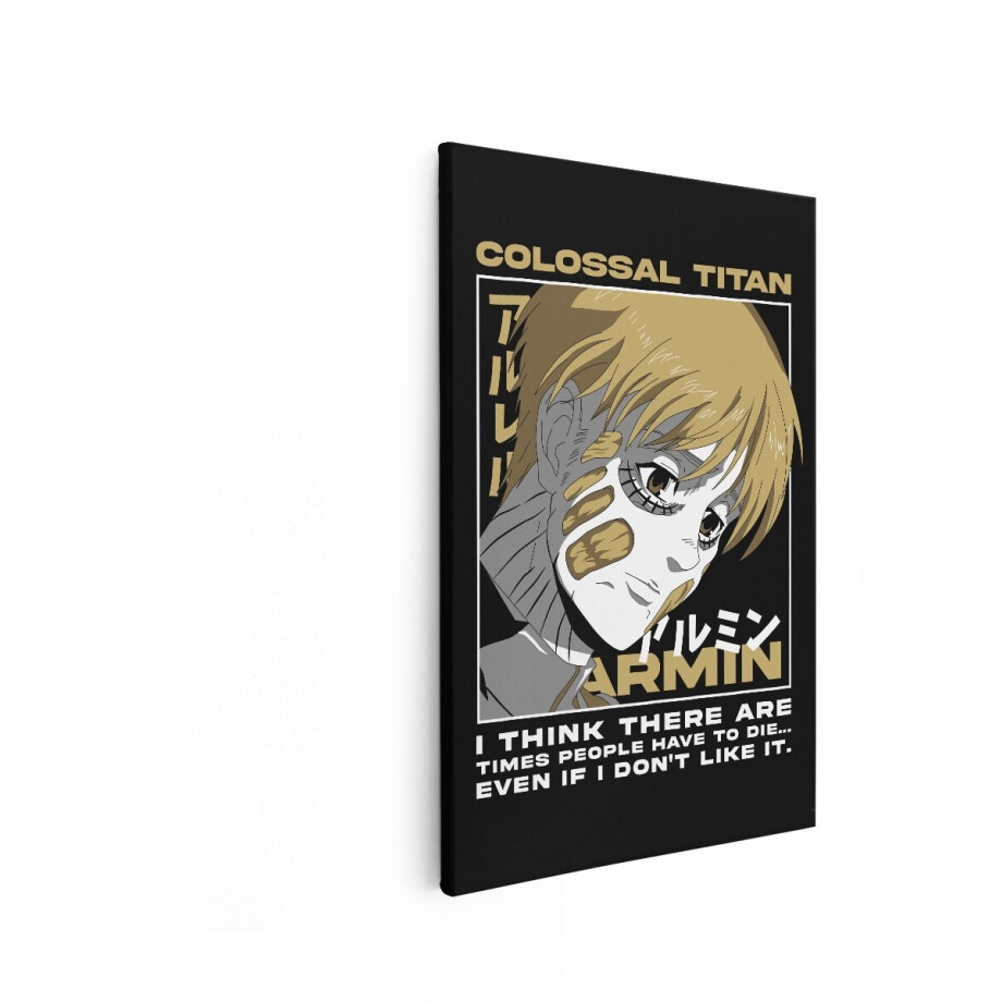 Artaza Canvas Schilderij Anime Armin - 60x90 cm - Wanddecoratie Attack On Titan - Muurdecoratie Portret - Decoratie Met Quote Artaza Canvas Schilderij Anime Armin - 60x90 cm - Wanddecoratie Attack On Titan - Muurdecoratie Portret - Decoratie Met Quote afbeelding 1