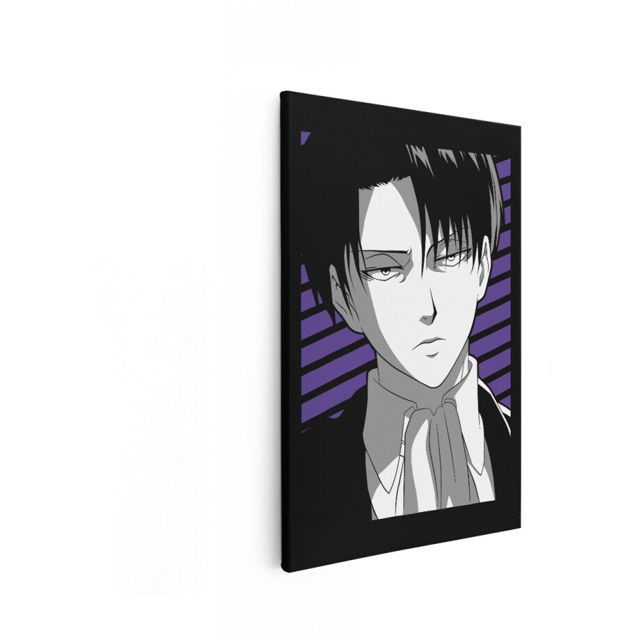 Artaza Canvas Schilderij Levi Ackerman - 80x120 cm - Anime Wanddecoratie - Attack On Titan Muurdecoratie - Zwart Wit Schilderijen Op Canvas Artaza Canvas Schilderij Levi Ackerman - 80x120 cm - Anime Wanddecoratie - Attack On Titan Muurdecoratie - Zwart Wit Schilderijen Op Canvas afbeelding 1