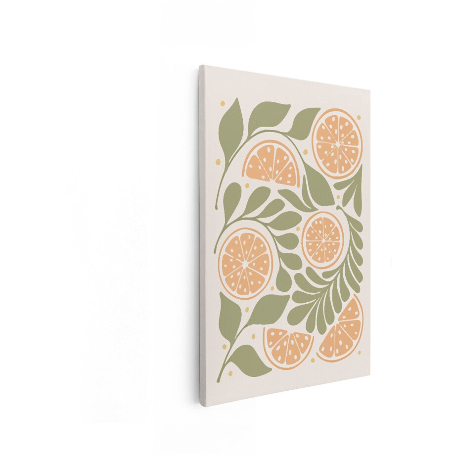 Artaza Canvas Schilderij Sinaasappel - 60x90 cm - Wanddecoratie Boho - Muurdecoratie Fruit - Decoratie Keuken - Schilderijen Op Canvas Artaza Canvas Schilderij Sinaasappel - 60x90 cm - Wanddecoratie Boho - Muurdecoratie Fruit - Decoratie Keuken - Schilderijen Op Canvas afbeelding 1