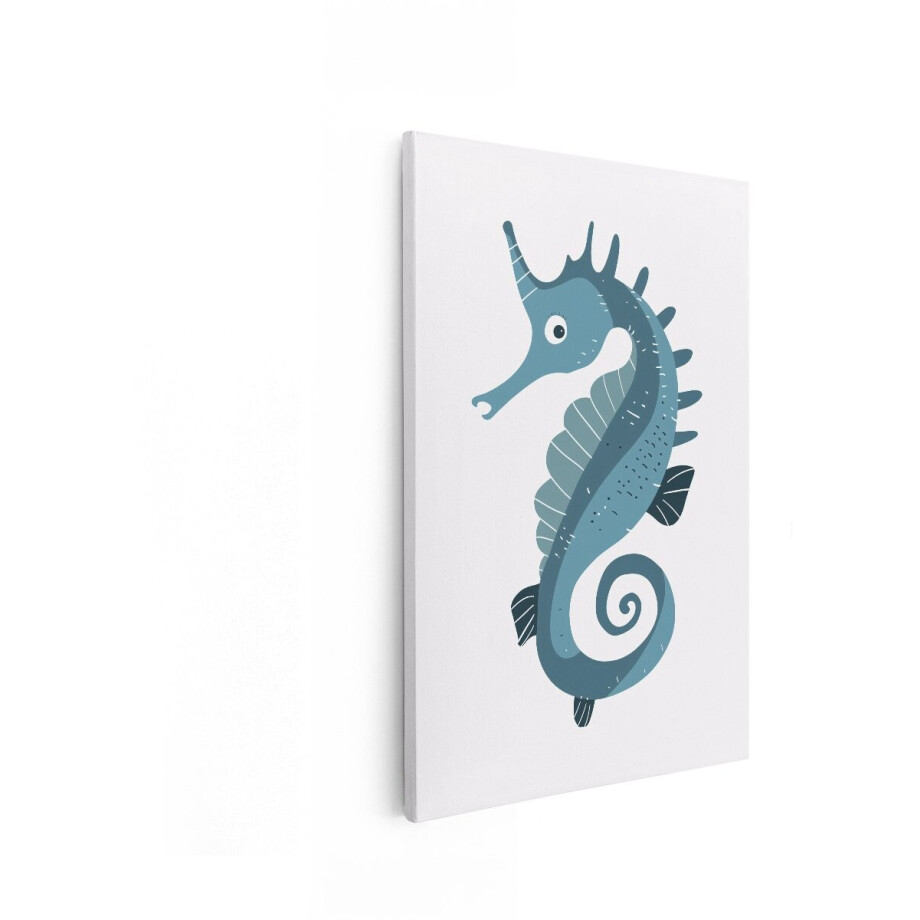 Artaza Canvas Schilderij Zeepaardje - 20x30 cm - Wanddecoratie Babykamer Dieren - Muurdecoratie Zee - Decoratie Jongenskamer - Blauw Artaza Canvas Schilderij Zeepaardje - 20x30 cm - Wanddecoratie Babykamer Dieren - Muurdecoratie Zee - Decoratie Jongenskamer - Blauw afbeelding 1
