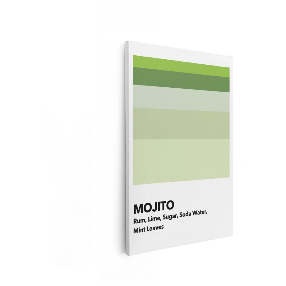 Artaza Canvas Schilderij Mojito-Cocktailingrediënten en Kleurenpaletinspiratie - 20x30 cm - Klein - Wanddecoratie Woonkamer - Schilderijen - Muurdecoratie Artaza Canvas Schilderij Mojito-Cocktailingrediënten en Kleurenpaletinspiratie - 20x30 cm - Klein - Wanddecoratie Woonkamer - Schilderijen - Muurdecoratie afbeelding 1