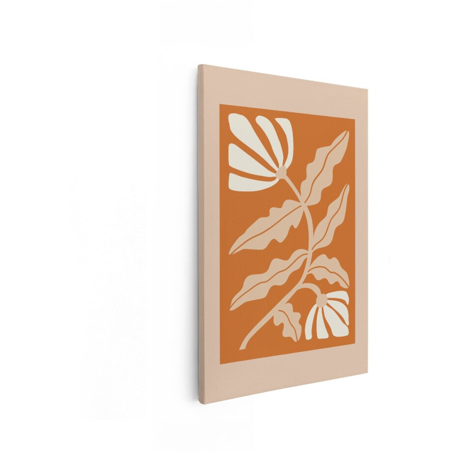 Artaza Canvas Schilderij Abstract Bloemen - 80x120 cm - Wanddecoratie Boho - Muurdecoratie Bladeren - Decoratie Woonkamer Aardetinten Artaza Canvas Schilderij Abstract Bloemen - 80x120 cm - Wanddecoratie Boho - Muurdecoratie Bladeren - Decoratie Woonkamer Aardetinten afbeelding 1