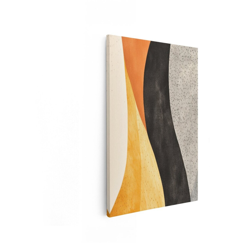 Artaza Canvas Schilderij Abstract - 40x60 cm - Wanddecoratie Boho - Muurdecoratie Modern - Decoratie Woonkamer - Schilderijen Op Canvas afbeelding 1