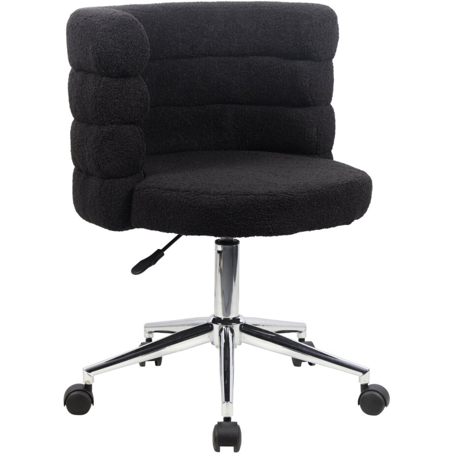 SVITA CLOUD Bureaustoel Hoogte Verstelbaar met Wielen Zwart afbeelding 1