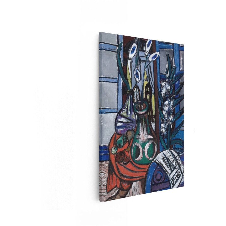 Artaza Canvas Schilderij Abstracte Stillevenschildering met Bloemen - Fruit en Vazen in Levendige Kleuren - 40x60 cm - Wanddecoratie Woonkamer - Schilderijen - Muurdecoratie Artaza Canvas Schilderij Abstracte Stillevenschildering met Bloemen - Fruit en Vazen in Levendige Kleuren - 40x60 cm - Wanddecoratie Woonkamer - Schilderijen - Muurdecoratie afbeelding 1